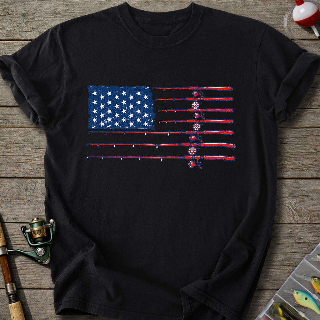 Fishing Flag Rods T-shirt
