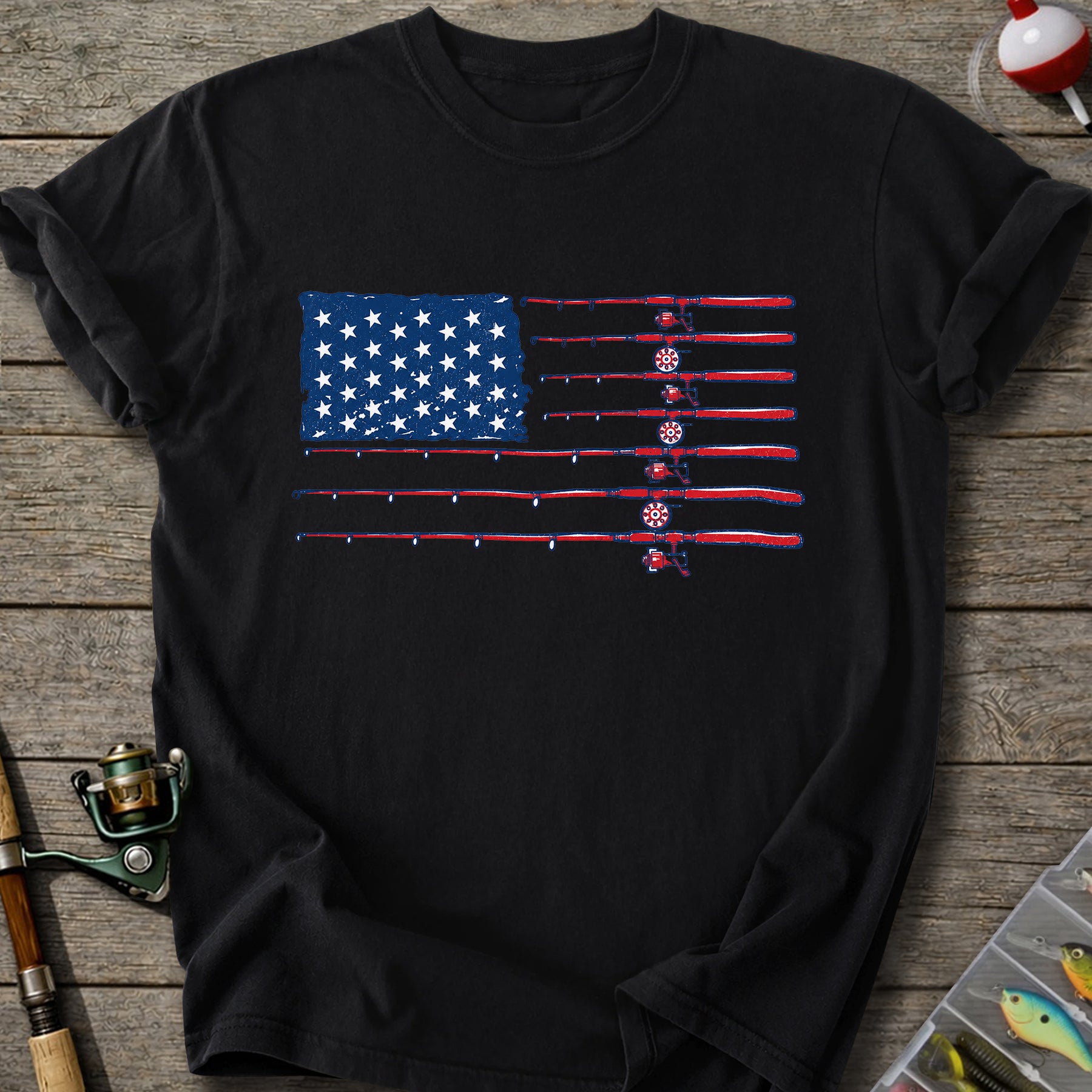 Fishing Flag Rods T-shirt