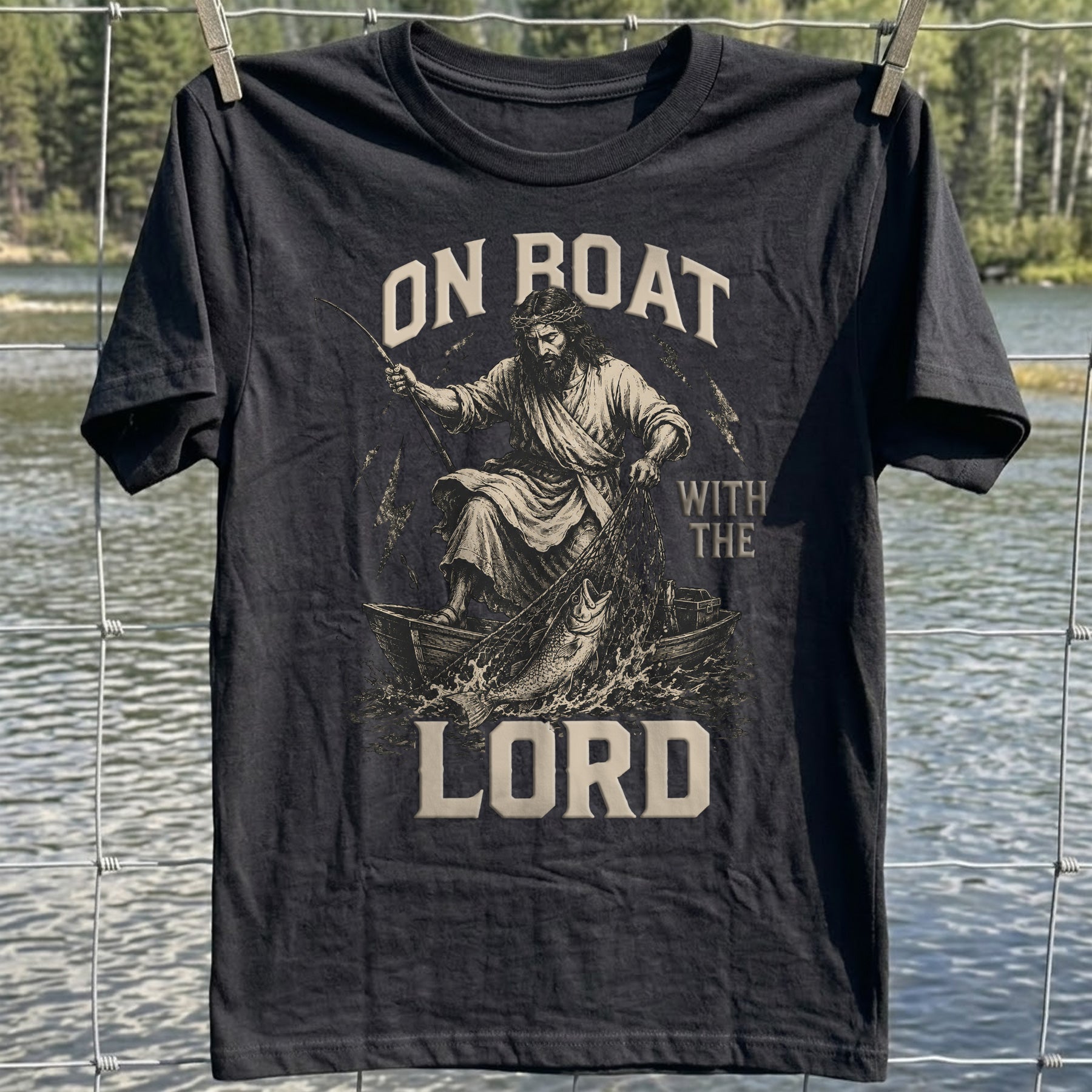 On Boat With the Lord T-shirt