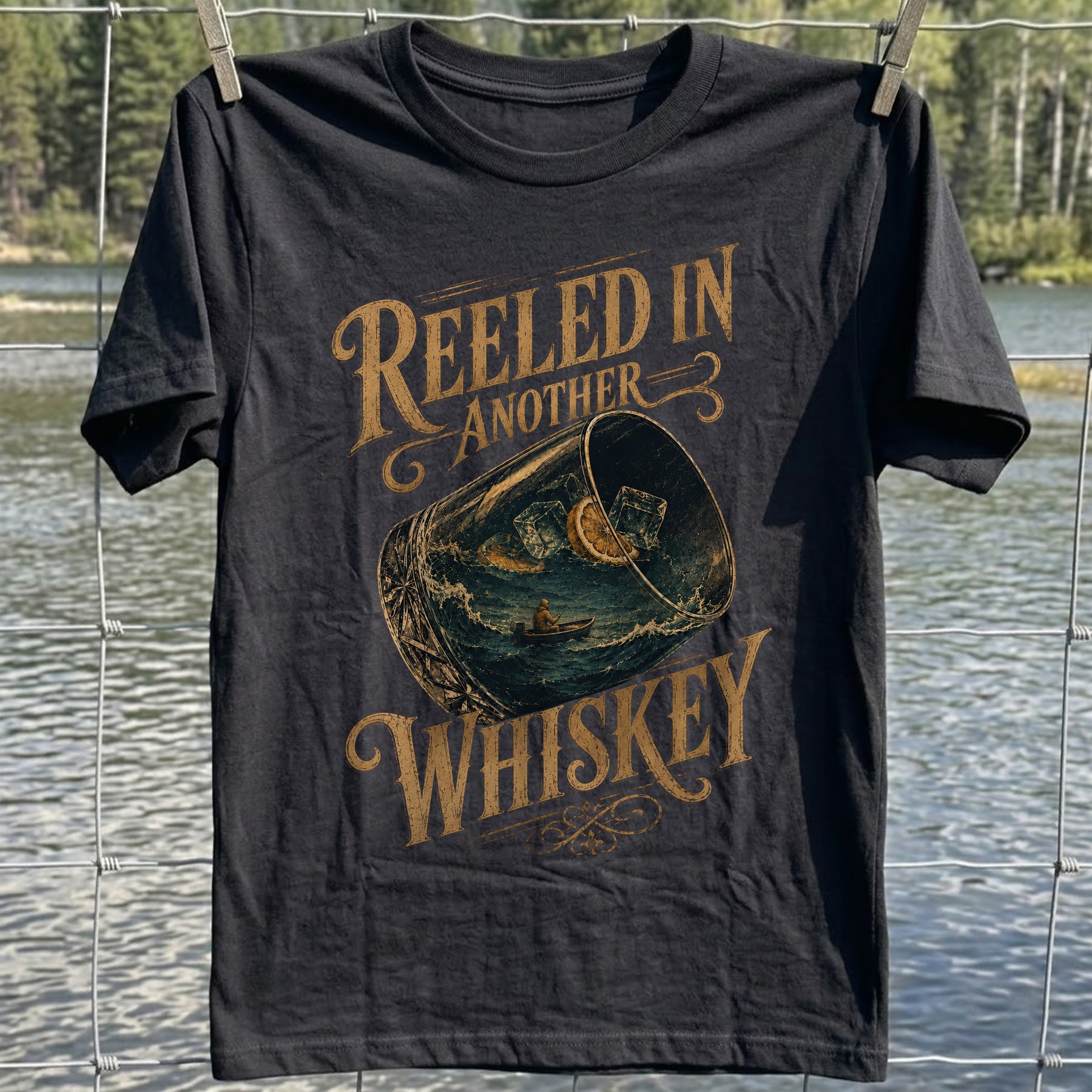 Reeled In Another Whiskey T-shirt