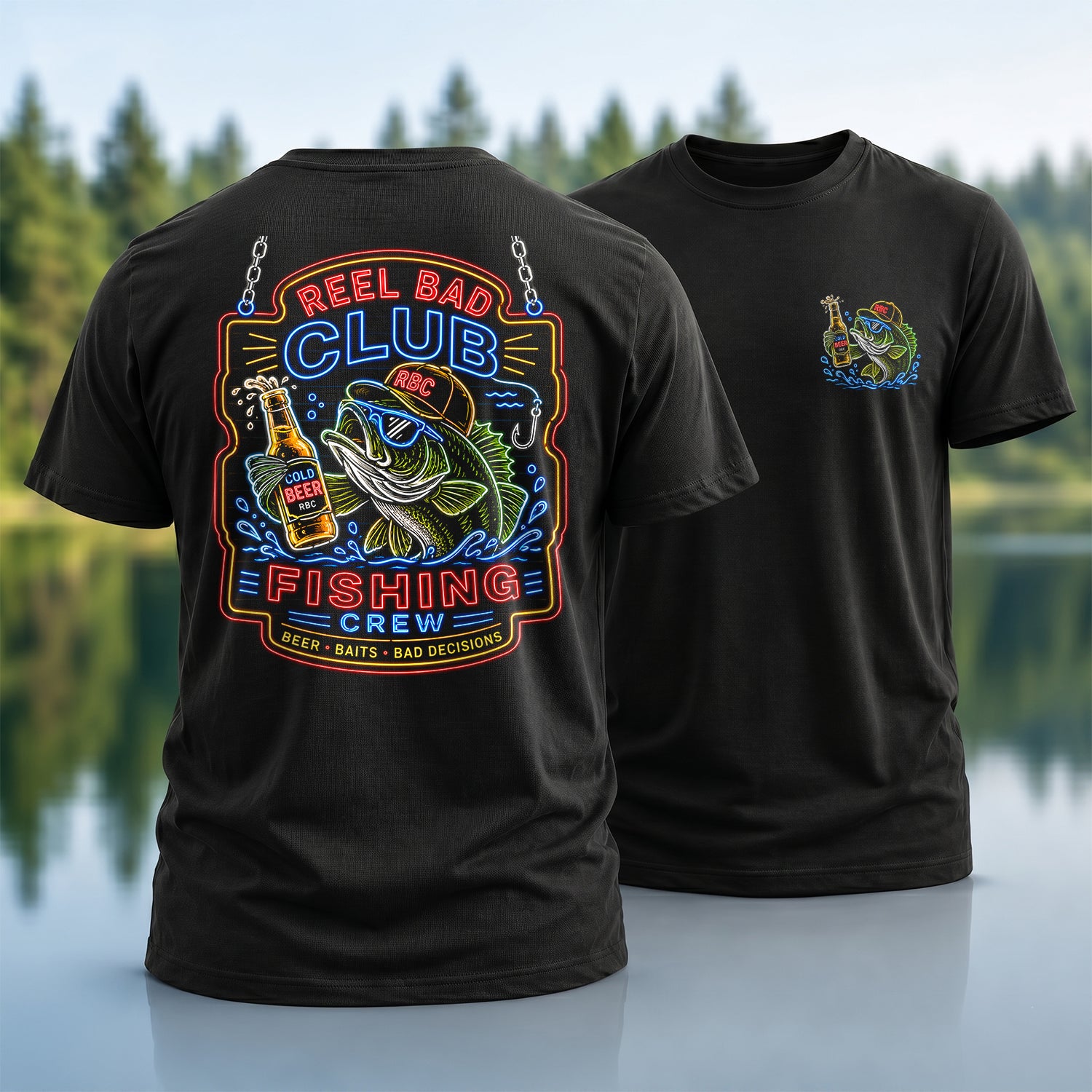 Drunk Neon Bass T-Shirt