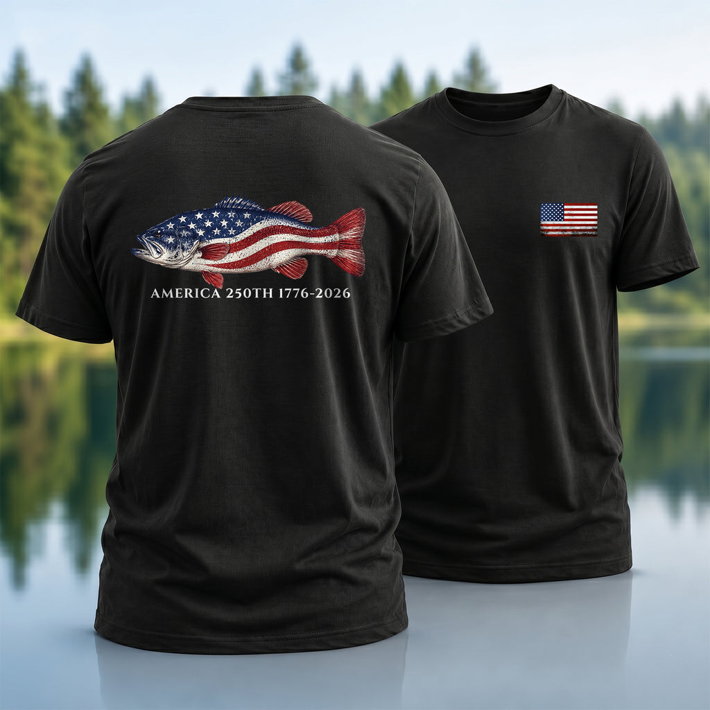250th Bass Flag T-shirt