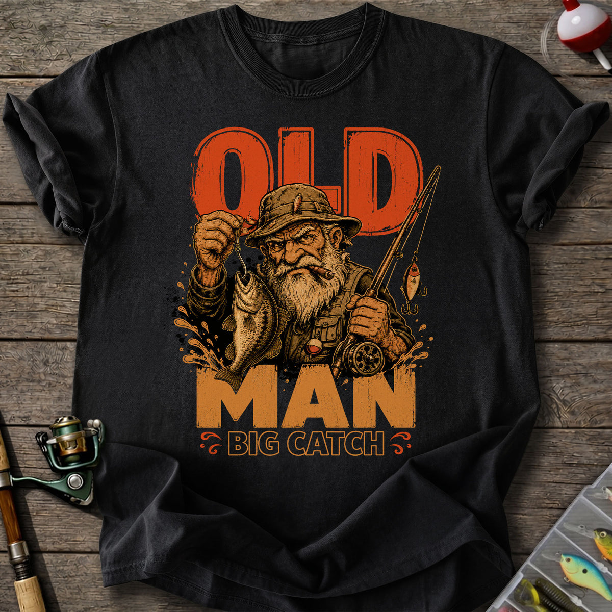 Old Man Big Catch T-shirt