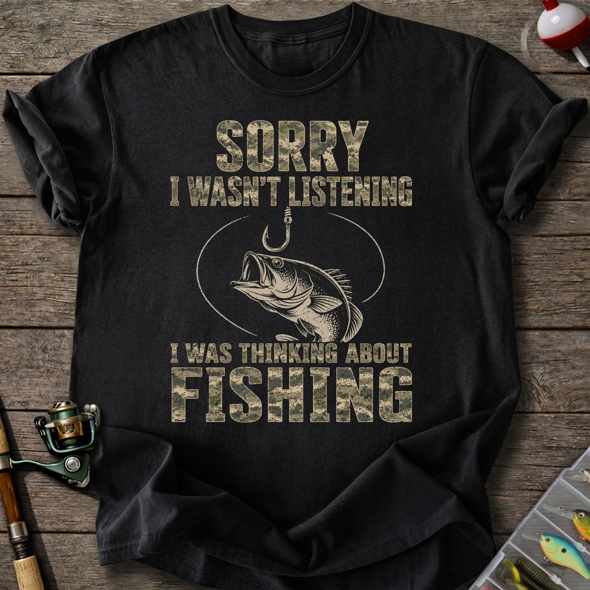 Thinking Fishing T-shirt
