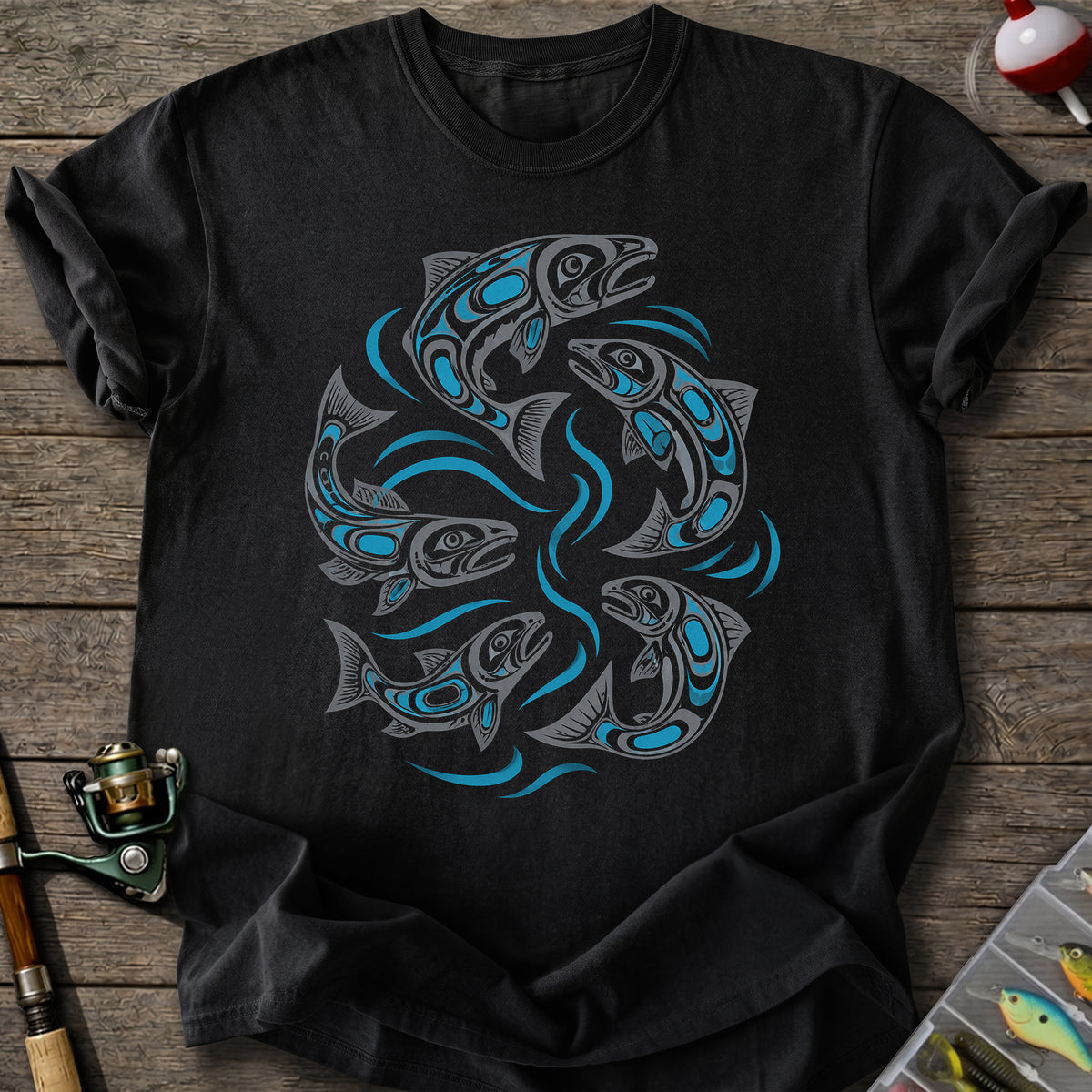 Tribal Salmon T-Shirt