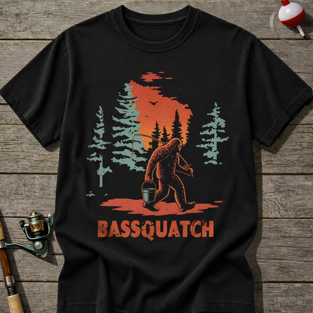 Bassquatch Fishing T-Shirt