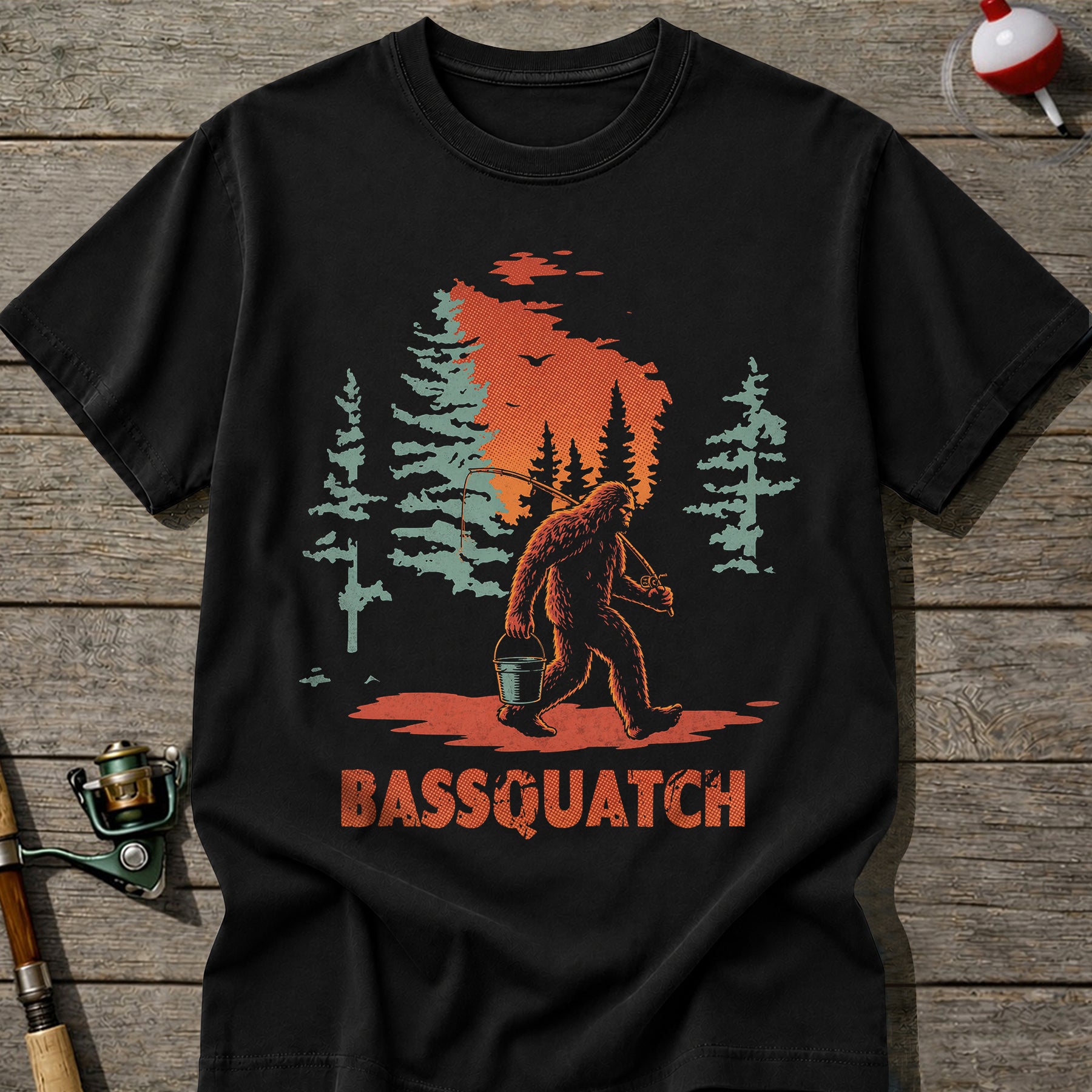 Bassquatch Fishing T-Shirt