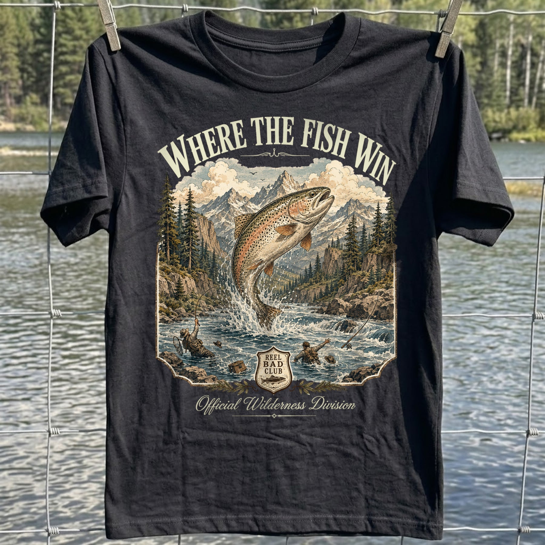 Where the Fish Win T-shirt