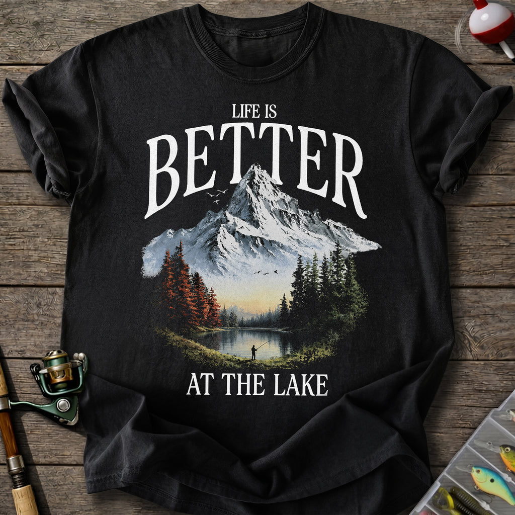 Mountain Lake Fishing T-Shirt