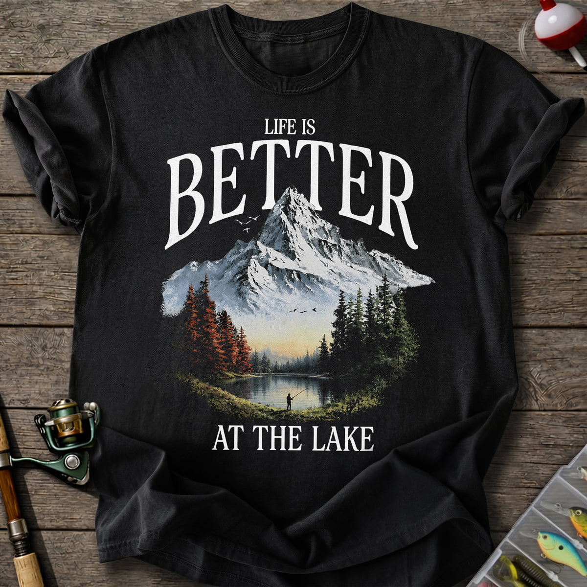 Mountain Lake Fishing T-Shirt