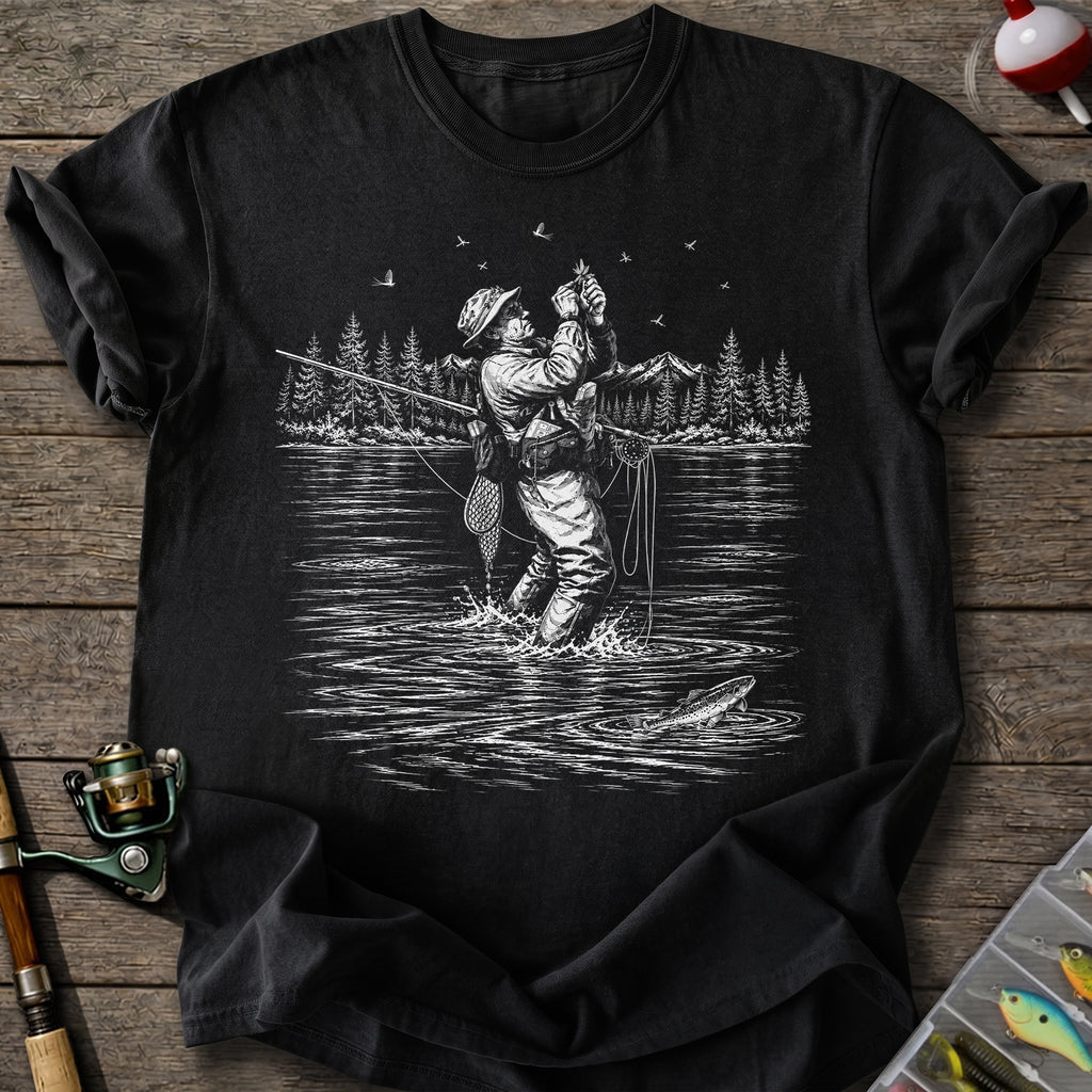 River Fly Fishing T-Shirt