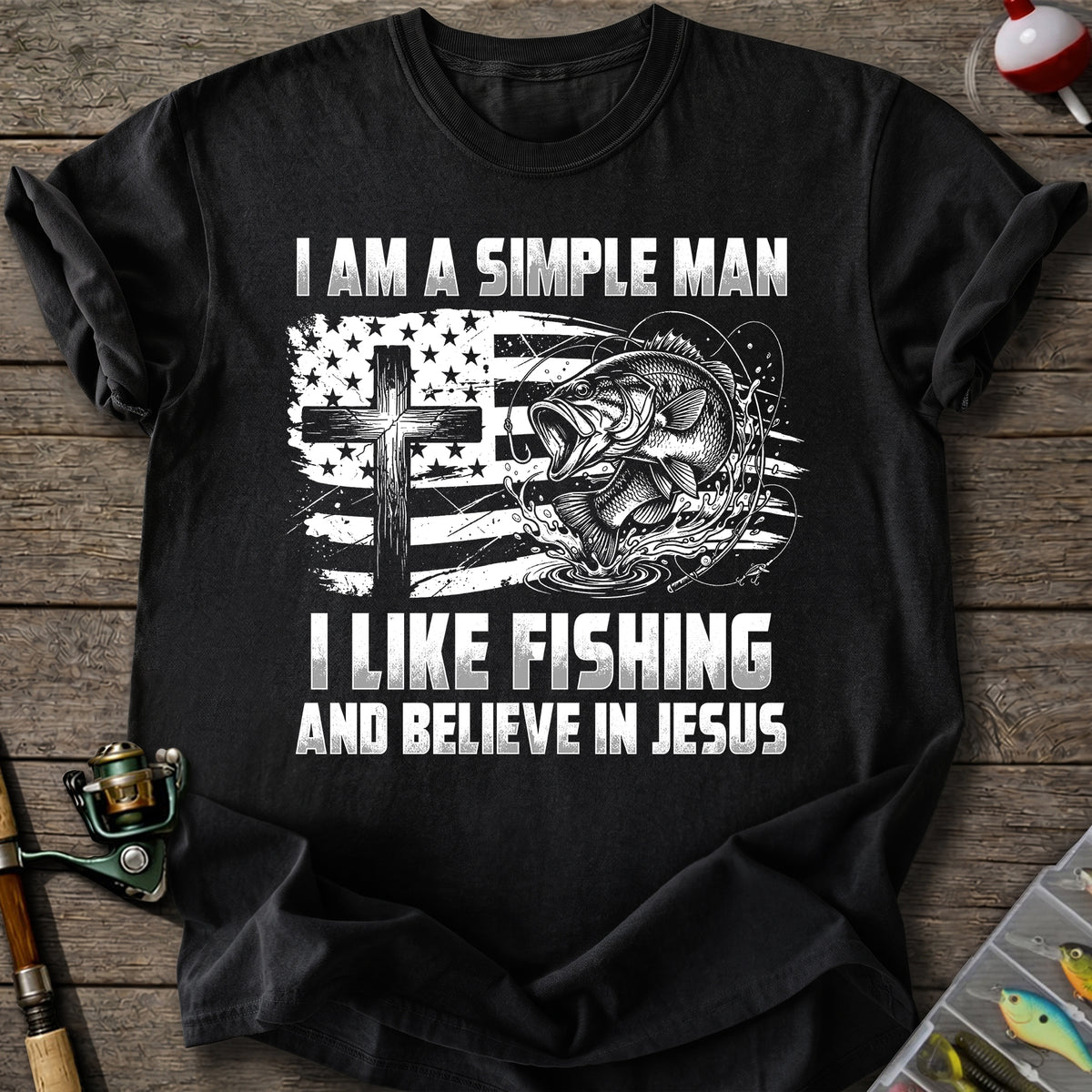 Fishing Jesus T-Shirt