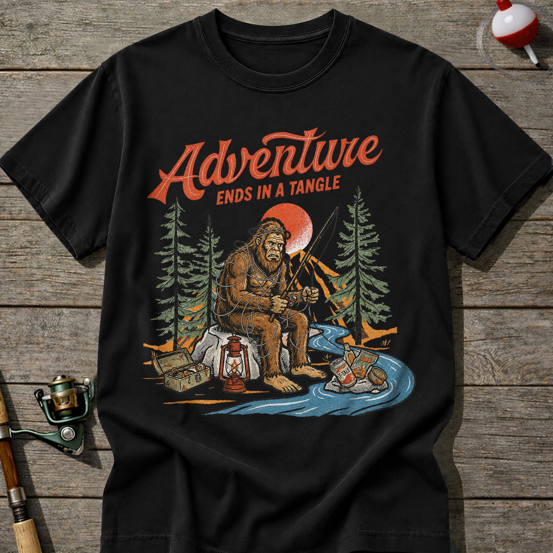 Bigfoot Fisherman T-shirt