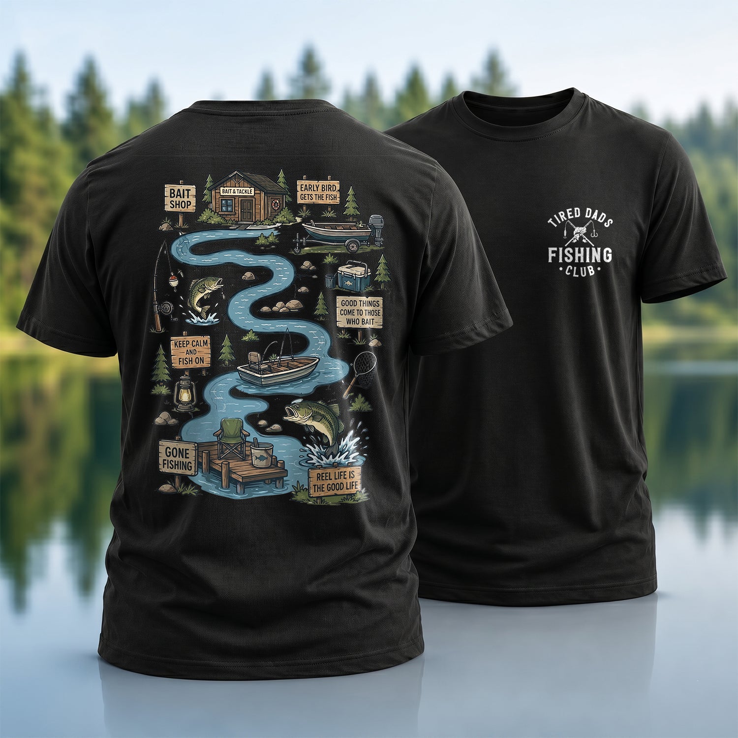 Tired Dads Fishing T-Shirt