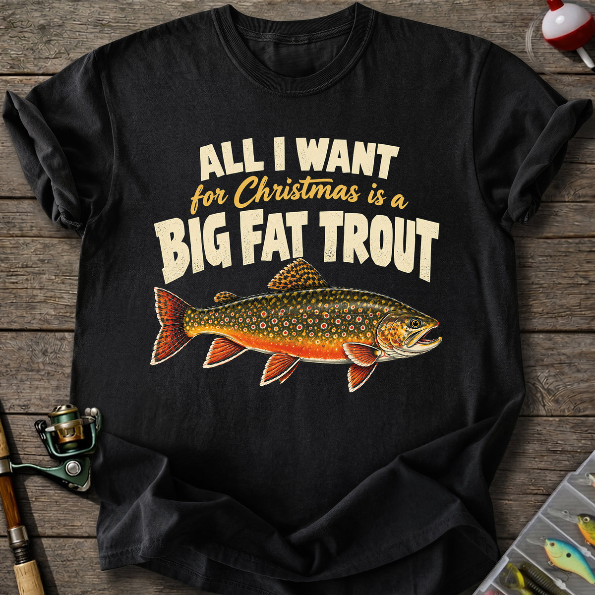 Big Trout Christmas T-Shirt