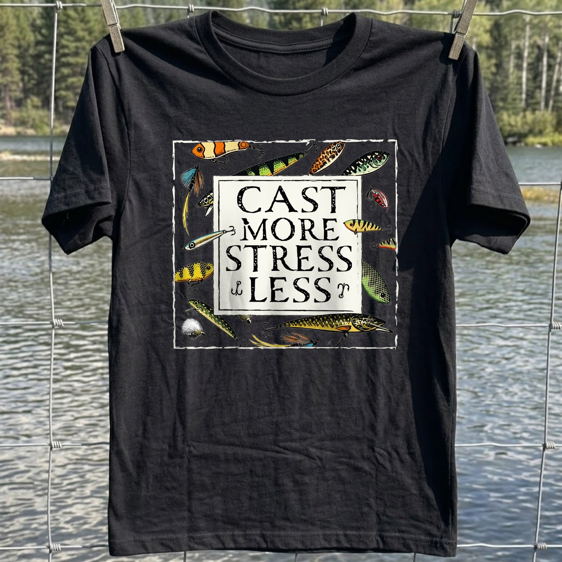 Cast More Stress Less T-Shirt