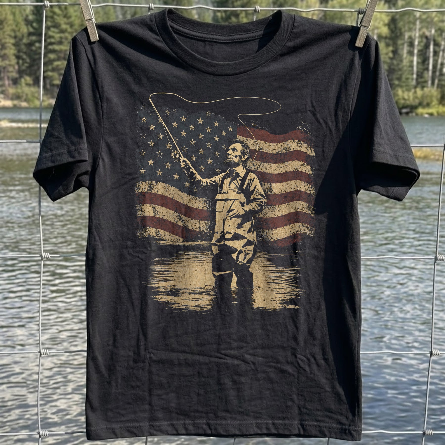 Patriotic Angler T-shirt