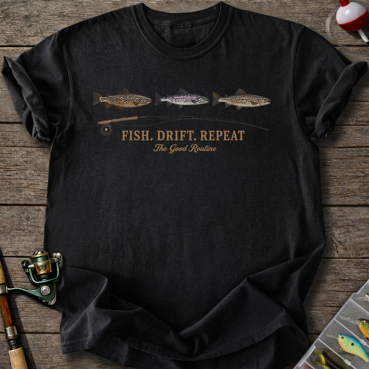 Fish Drift Repeat T-shirt