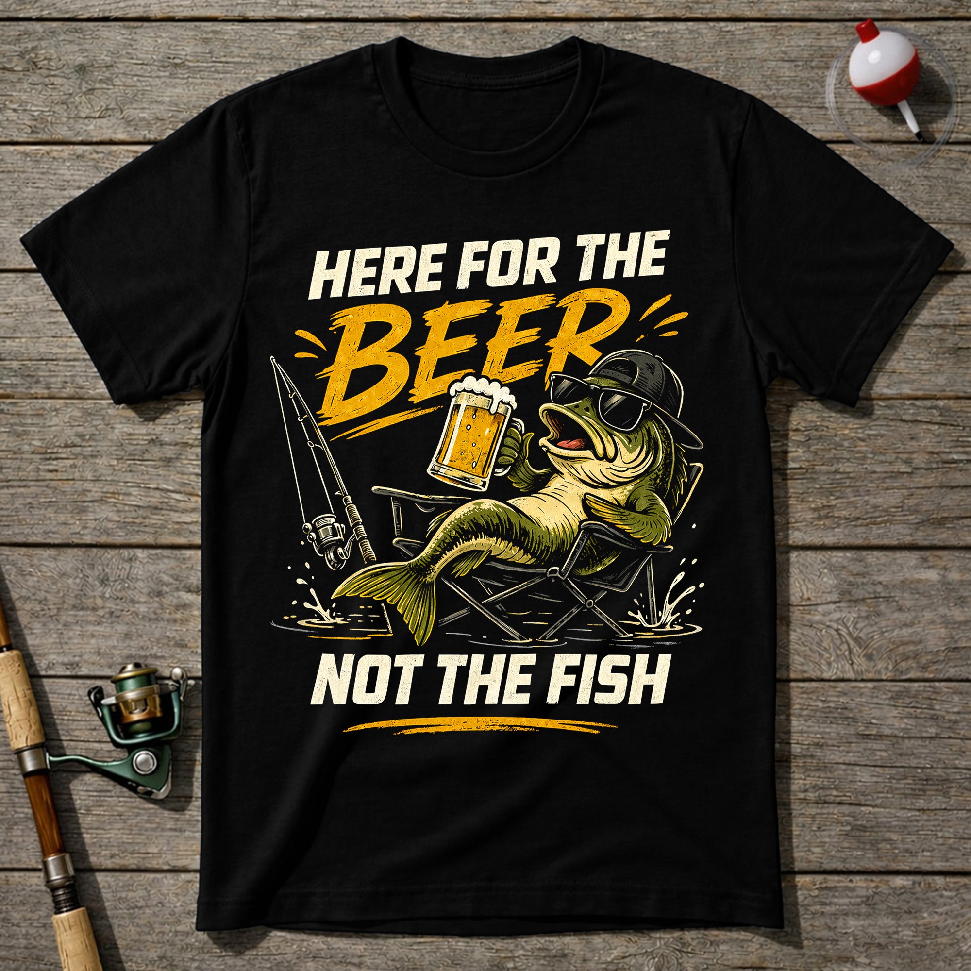 Here For The Beer Not The Fish T-Shirt