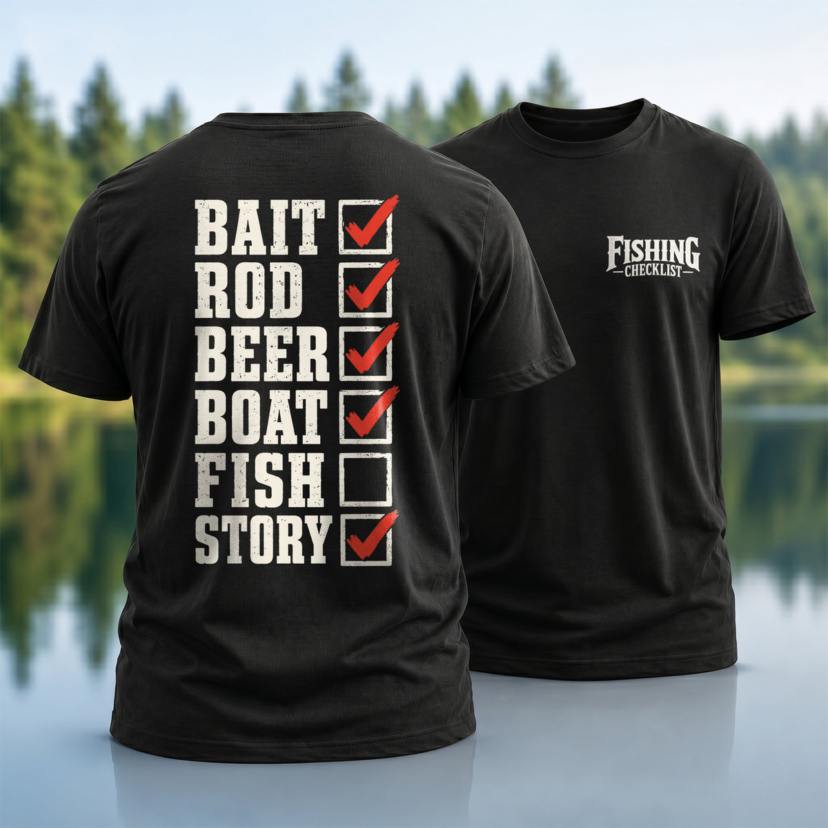 Fishing Checklist T-Shirt