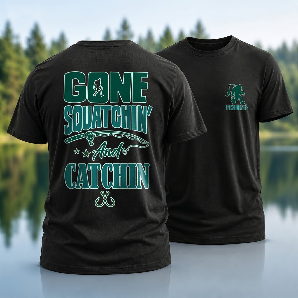 Bigfoot Fishing T-Shirt