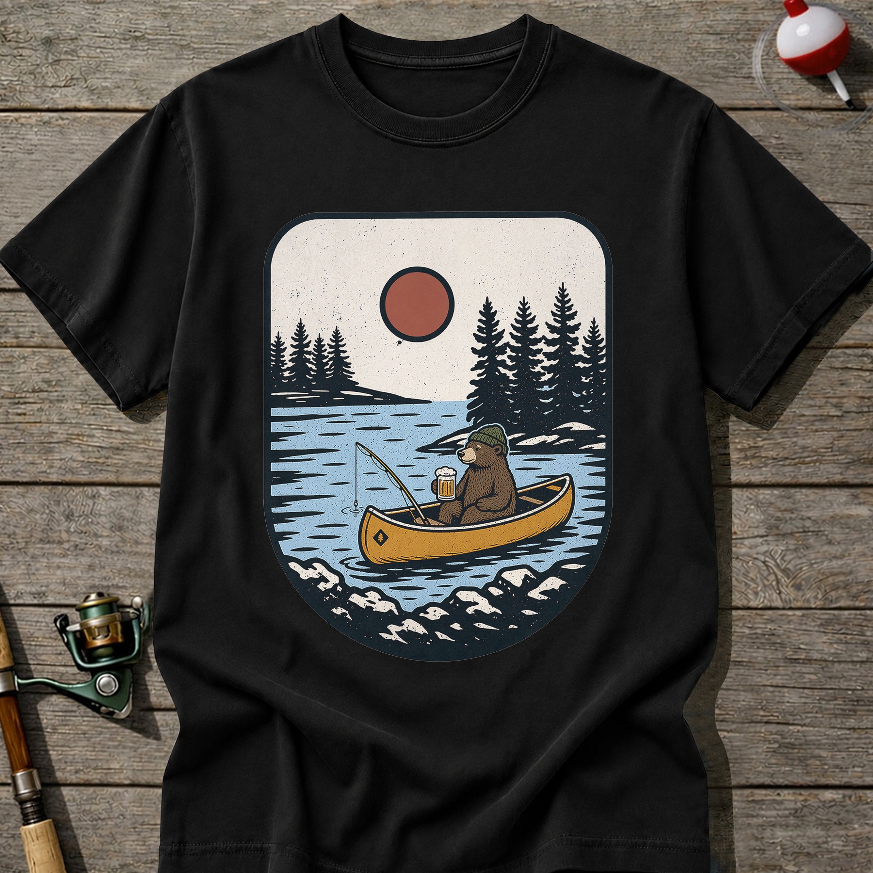 Chill Bear Fishing T-Shirt