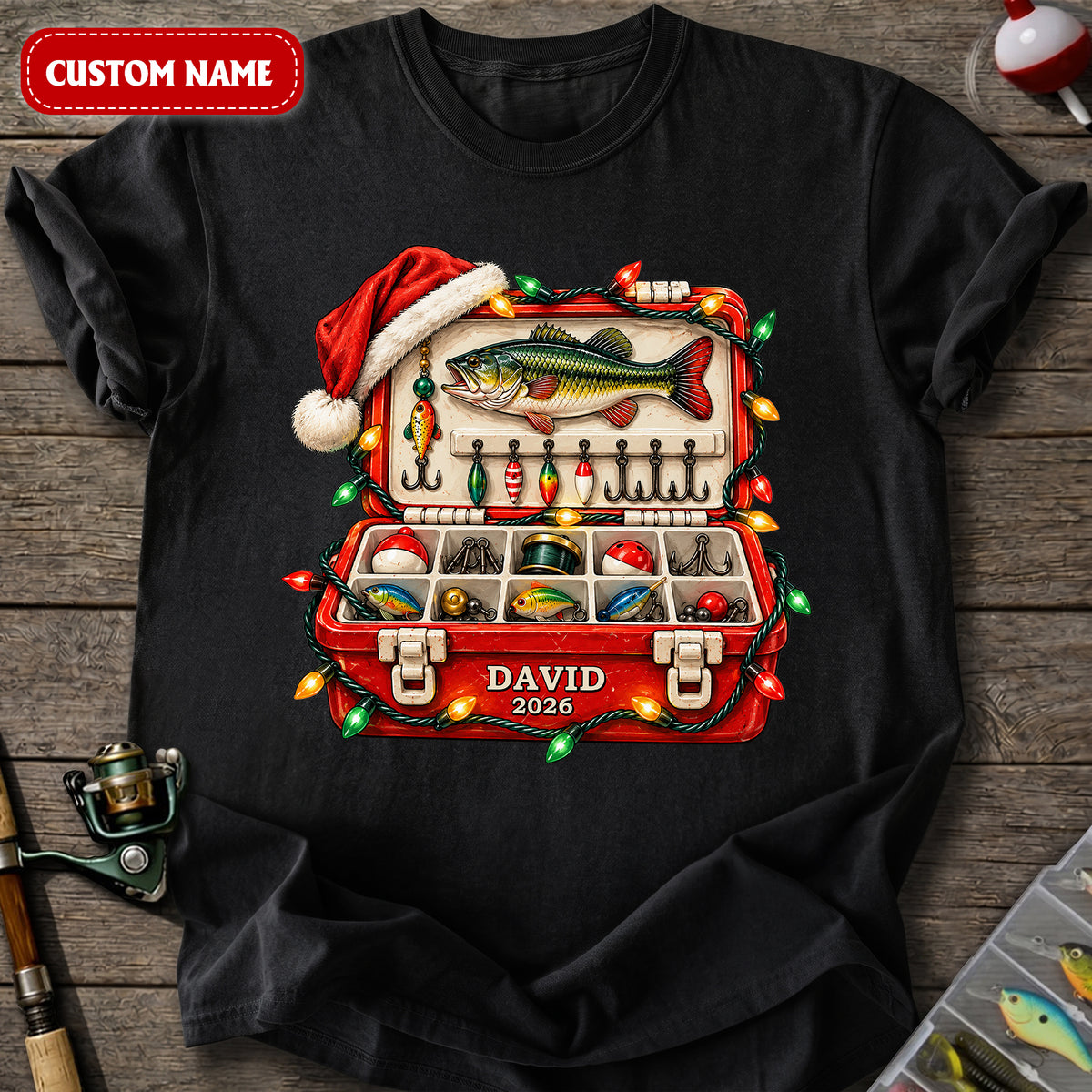 Christmas Tackle Box T-Shirt