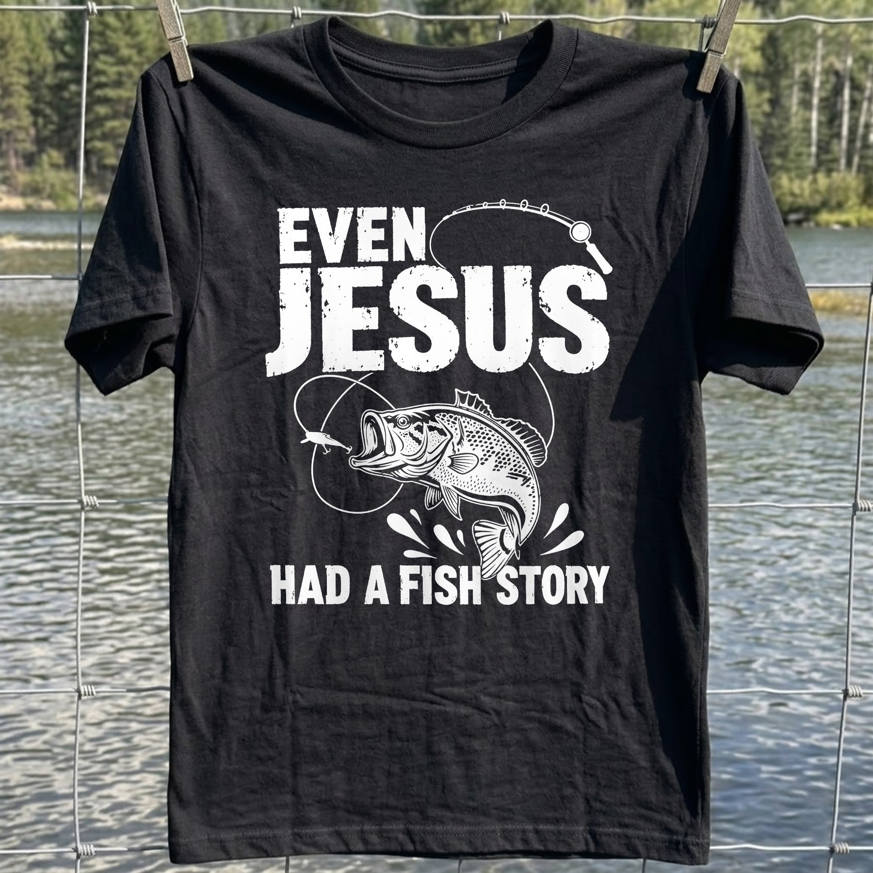 Jesus Fish Story T-shirt