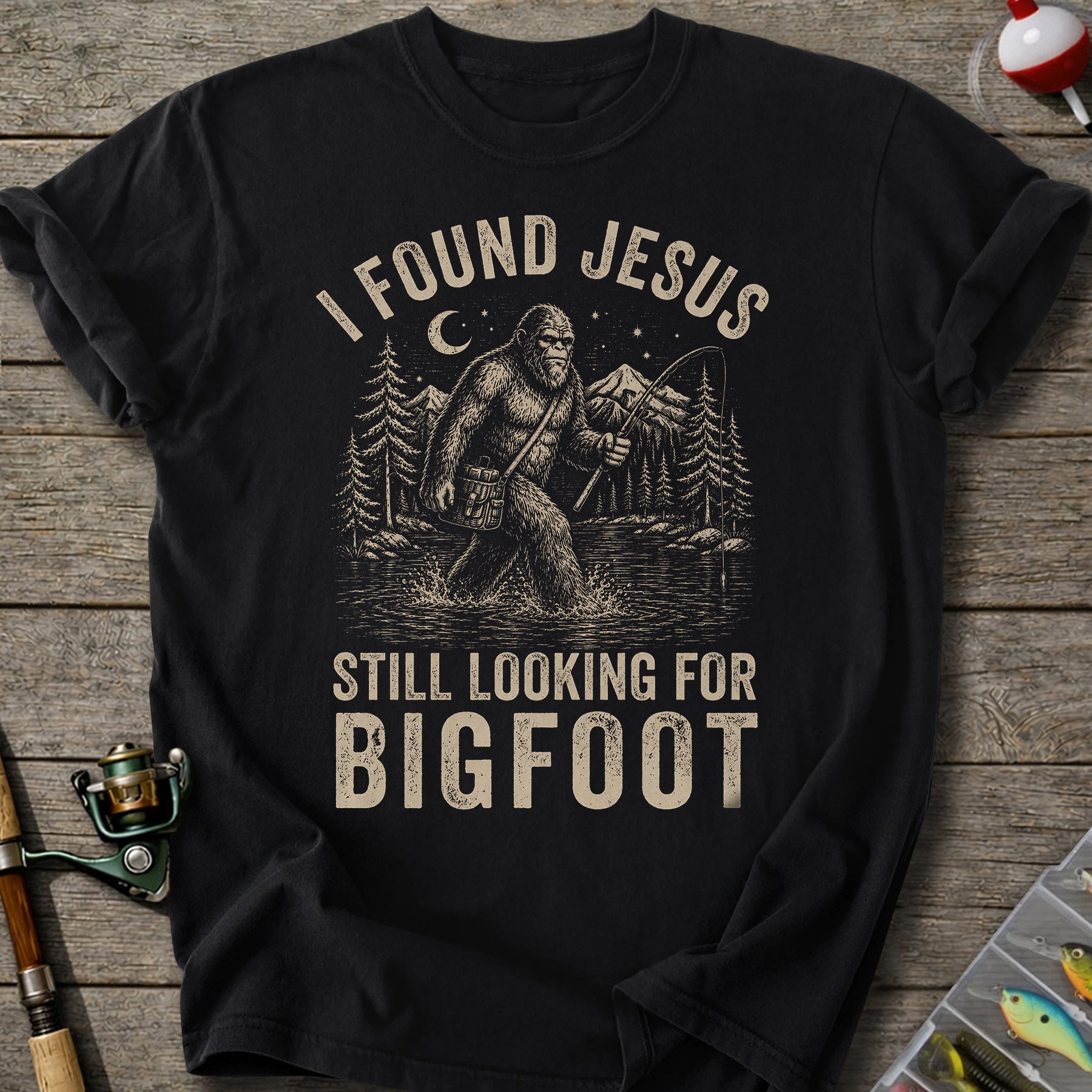 Jesus Looking For Bigfoot T-Shirt