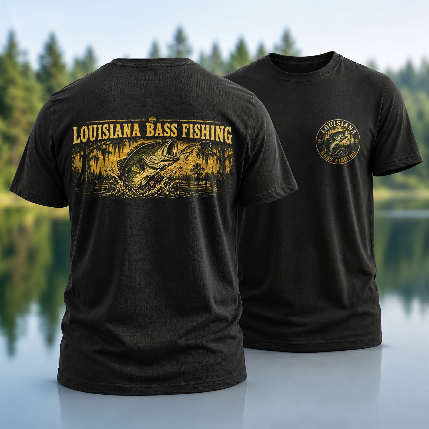 Louisiana Bass Fishing T-shirt