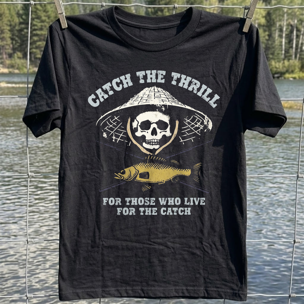 Fishing Thrill Skull T-Shirt