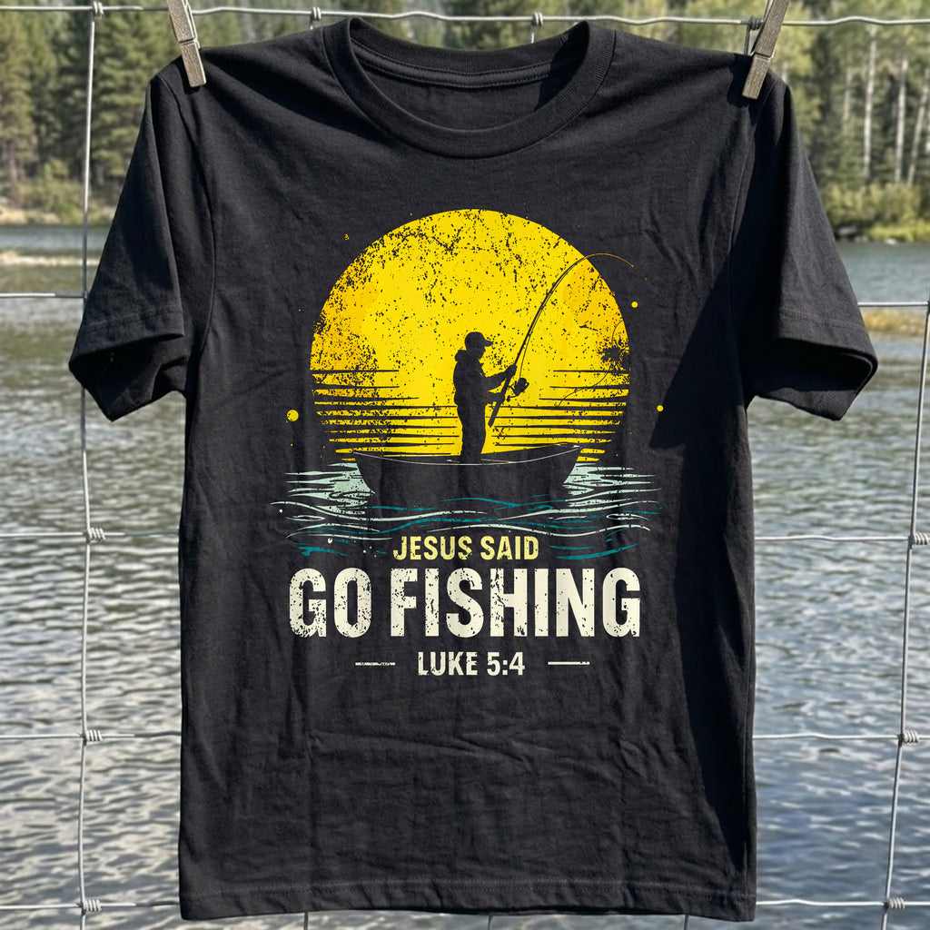 Jesus Go Fishing T-Shirt