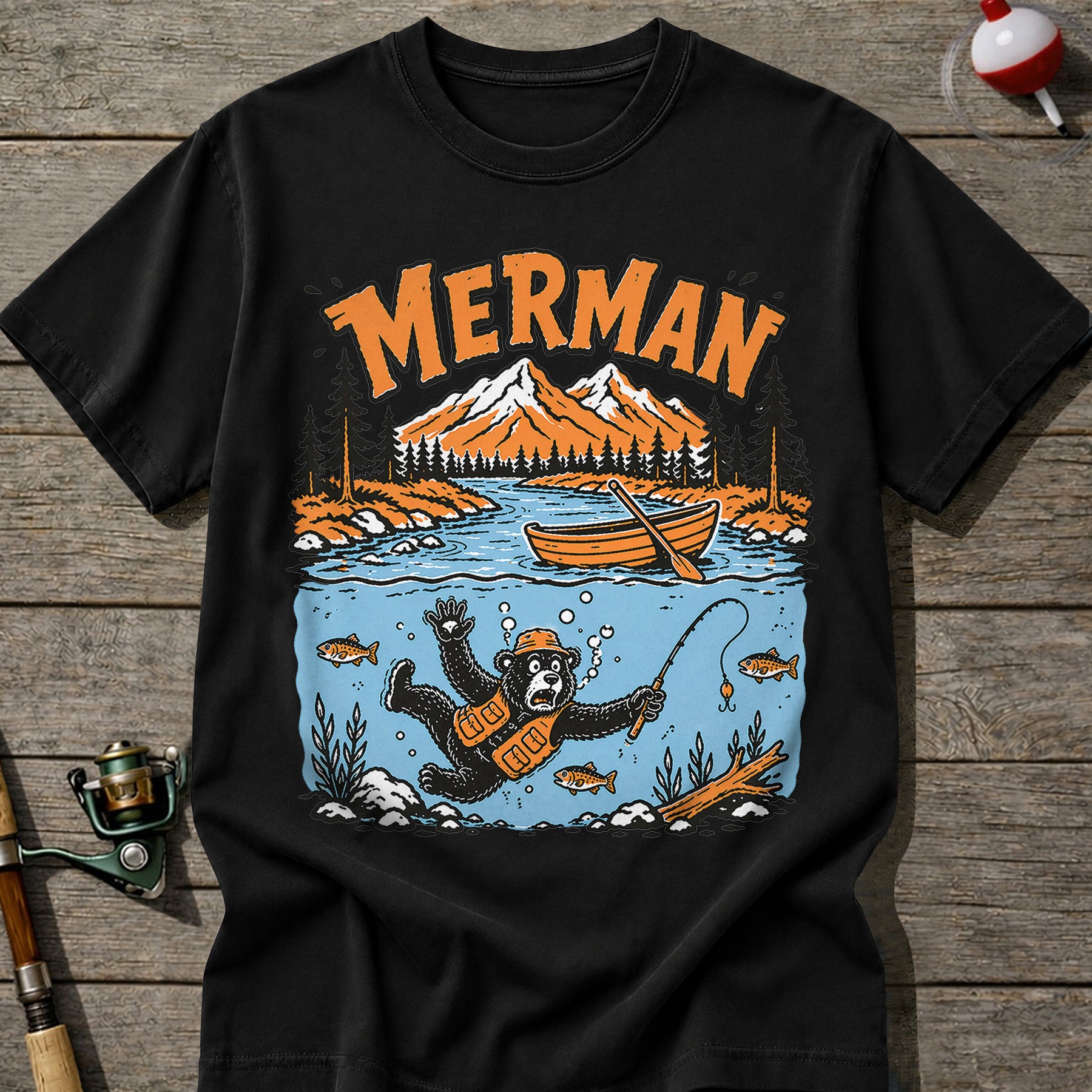 Merman Fishing T-Shirt