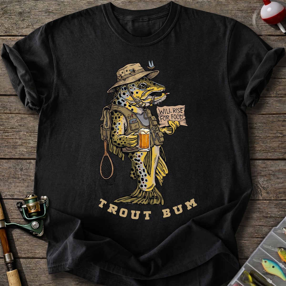 Trout Bum Fishing T-Shirt