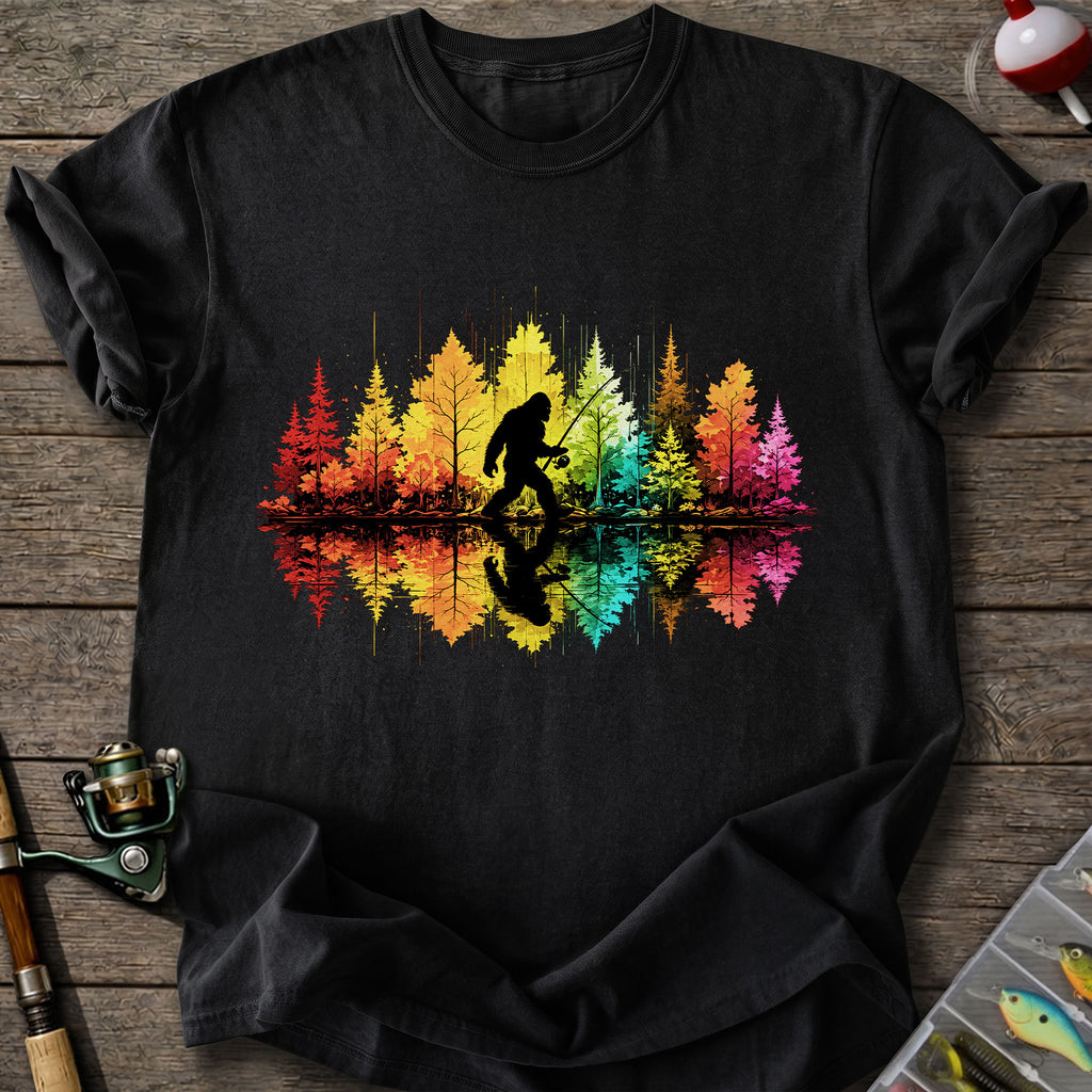 Bigfoot Fishing T-Shirt
