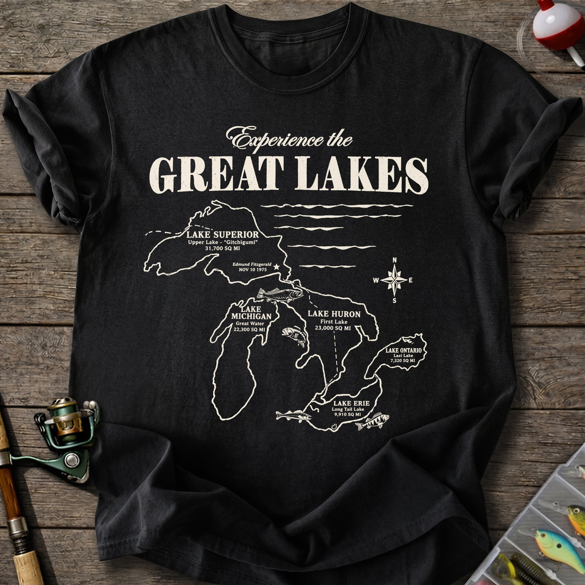 Great Lakes Fishing T-Shirt