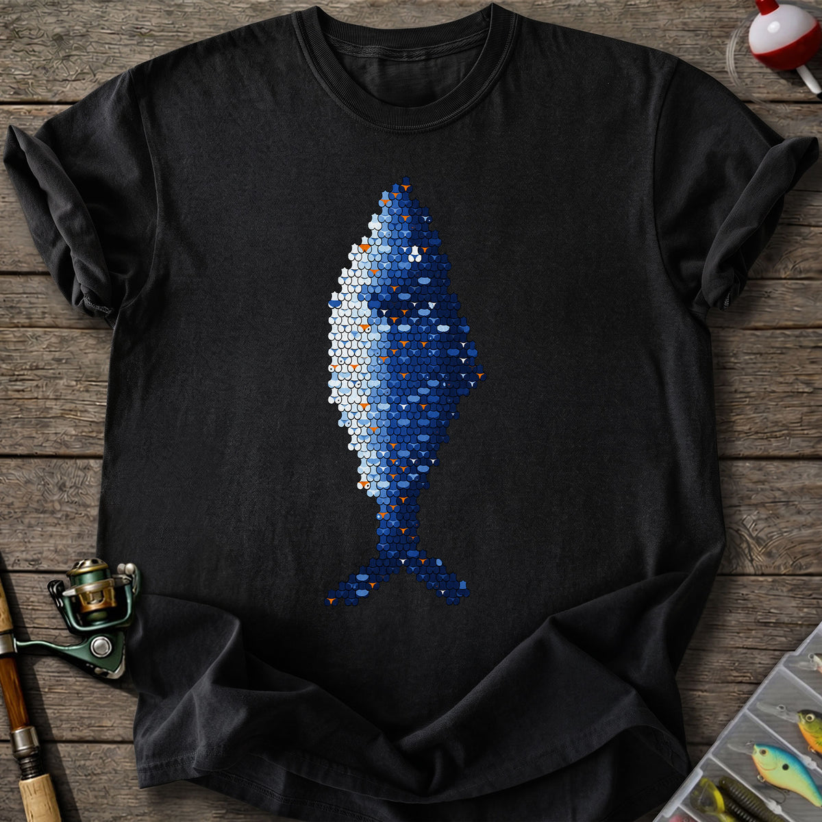 Blue Scale Fish T-Shirt
