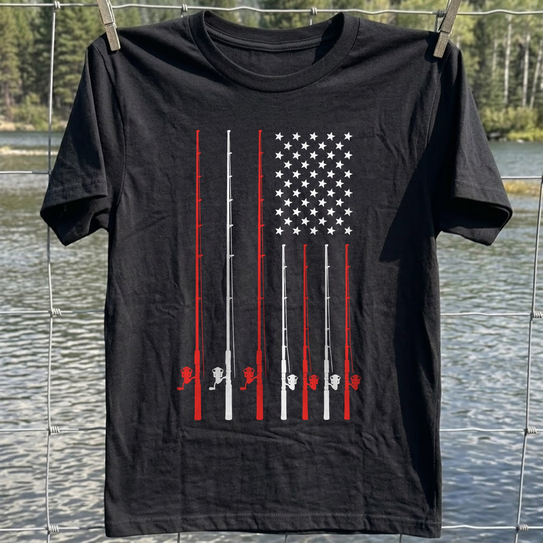 Fishing Flag T-shirt