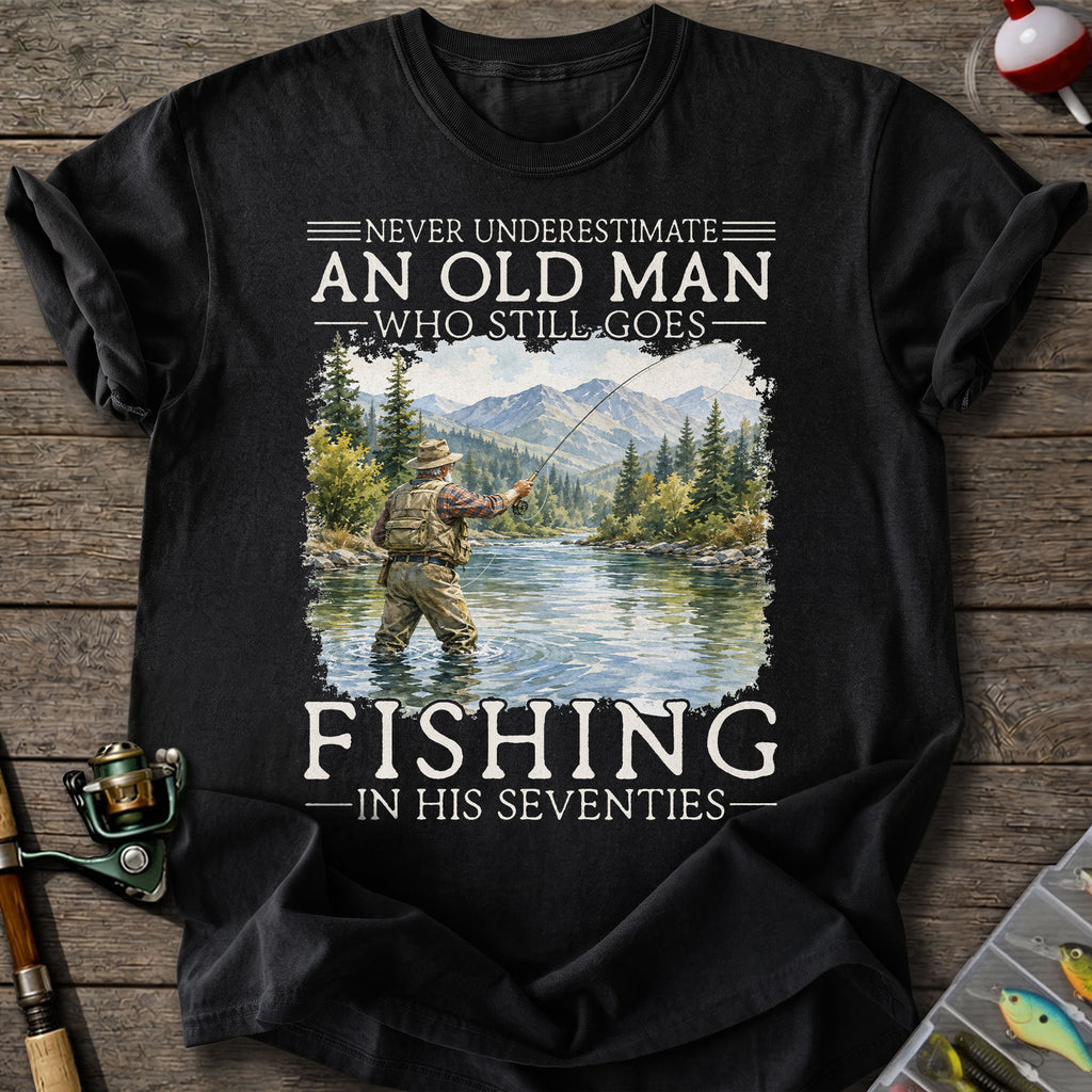 Old Man Fishing T-Shirt