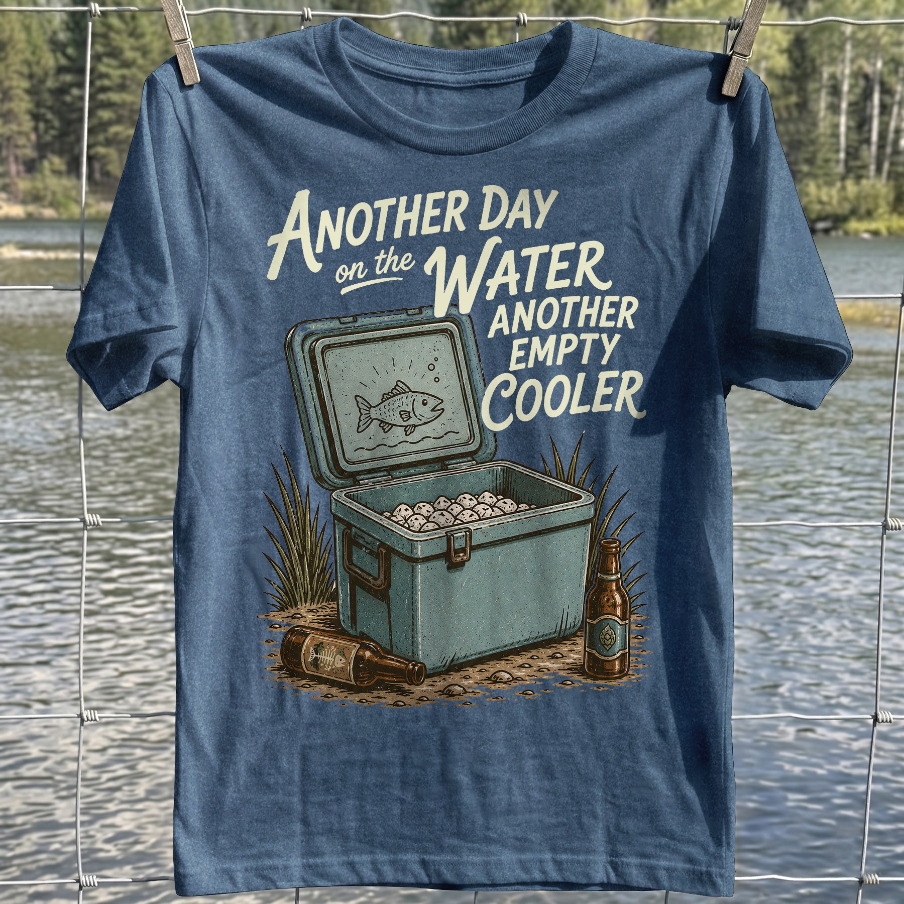 Empty Cooler Fishing T-shirt