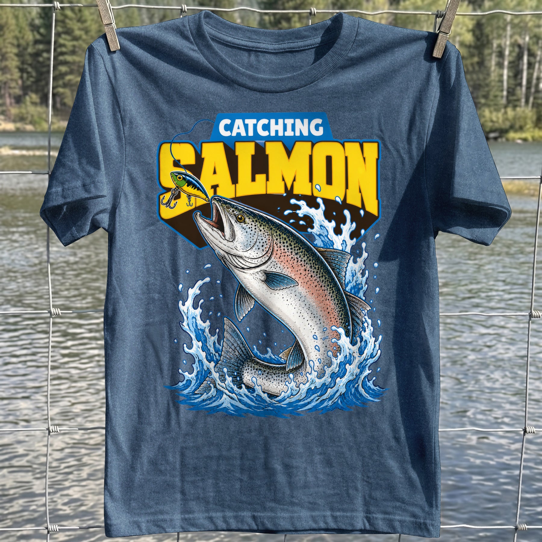 Catching Salmon T-shirt