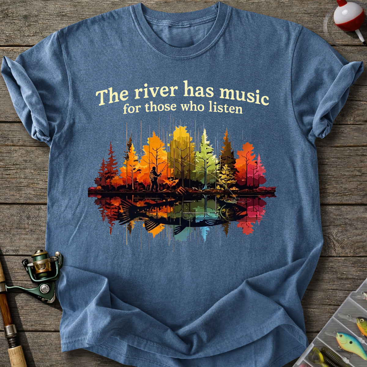 River Music Fishing T-Shirt