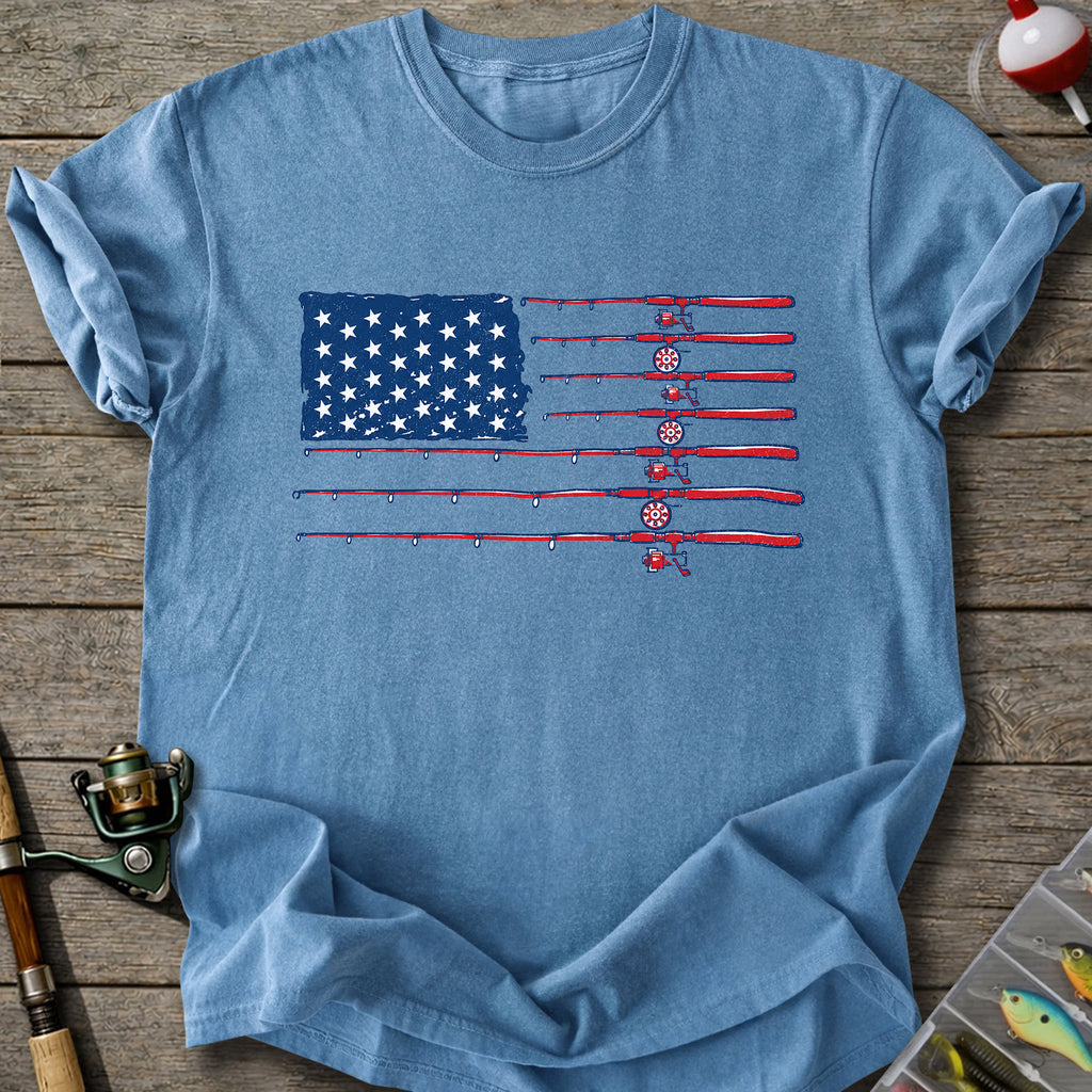 Fishing Flag Rods T-shirt