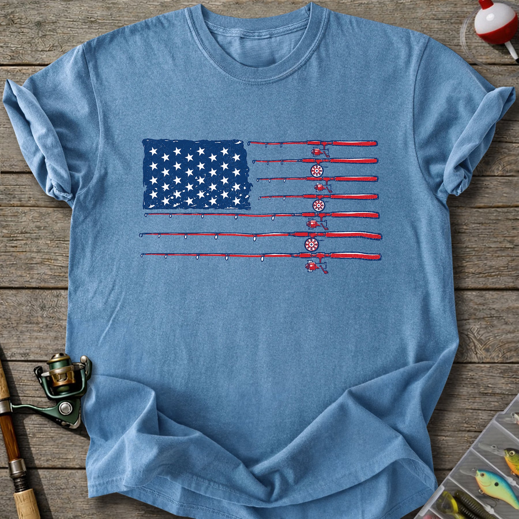 Fishing Flag Rods T-shirt
