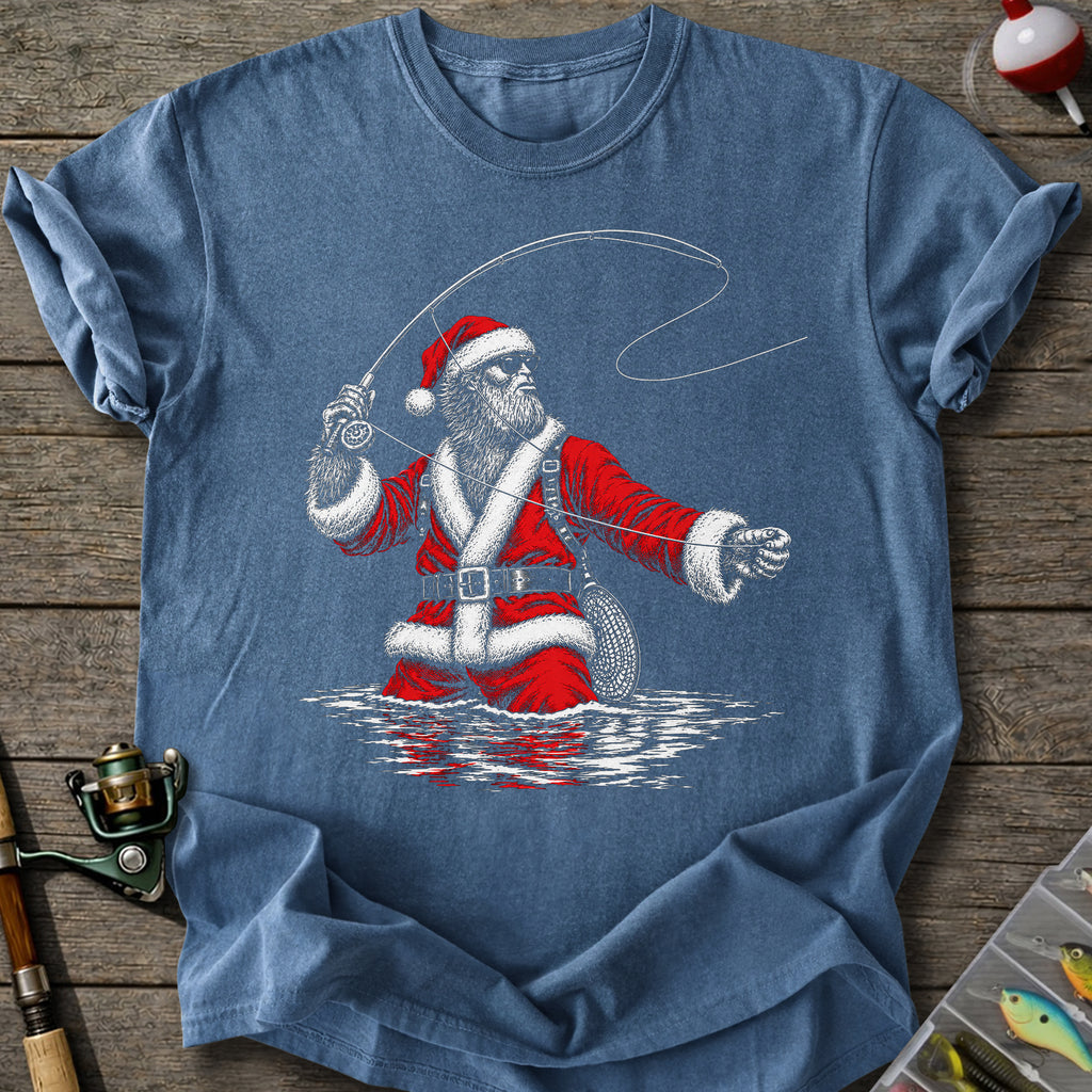 Santa Fly Fishing T-Shirt