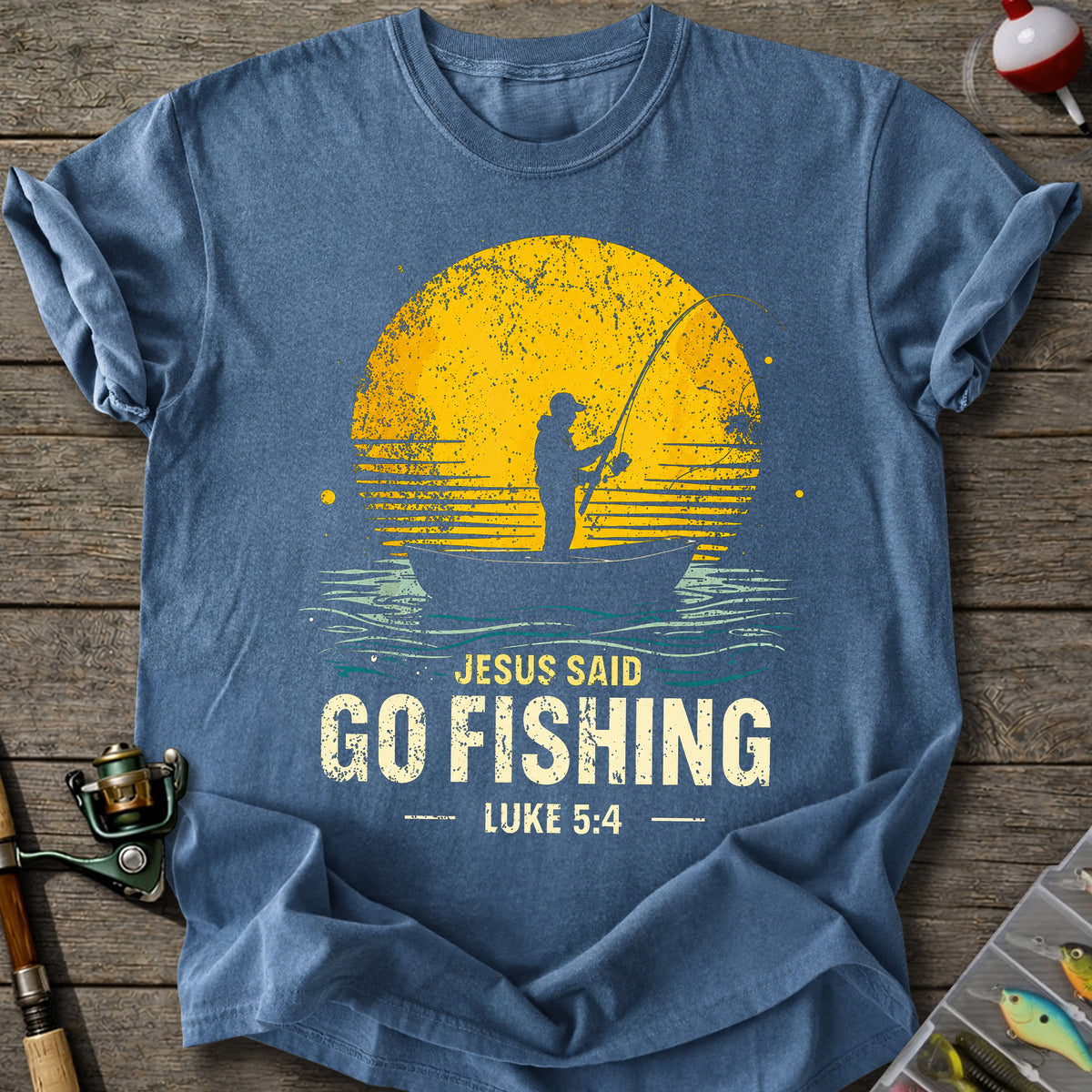 Jesus Go Fishing T-Shirt