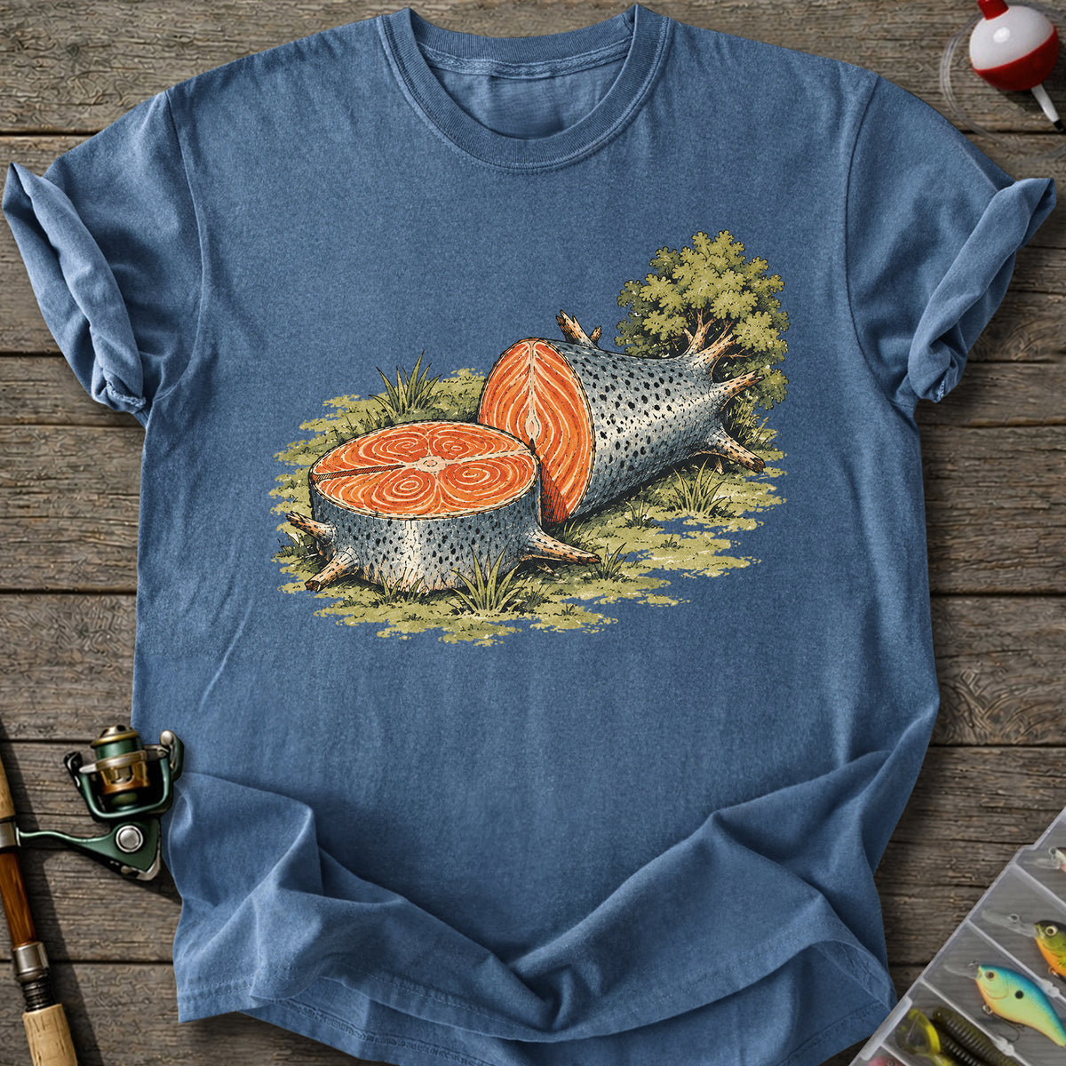 Salmon Log T-shirt