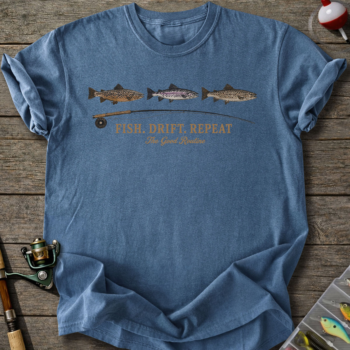 Fish Drift Repeat T-shirt