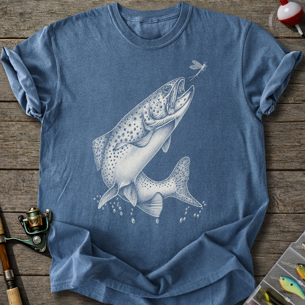Rising Brown Trout T-Shirt