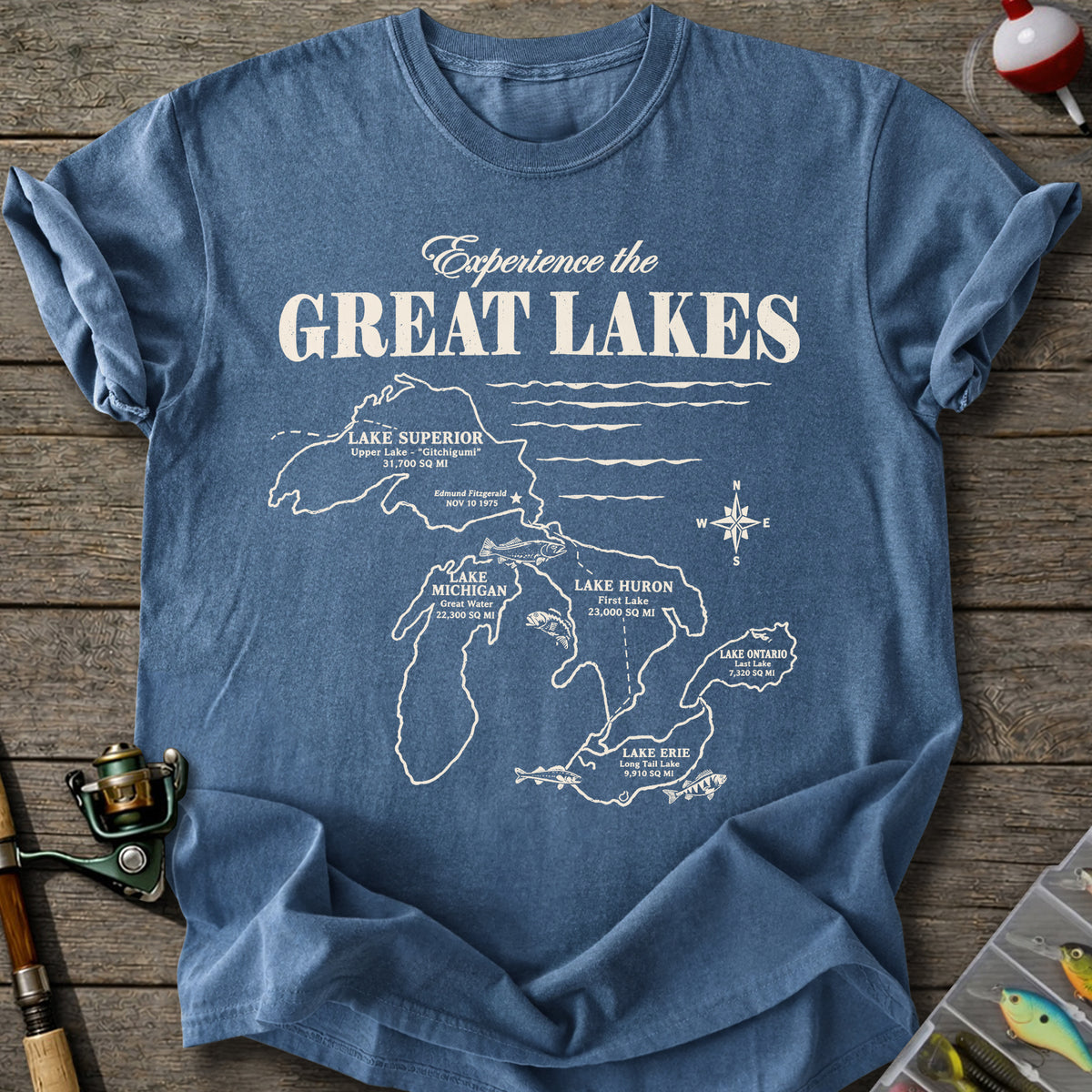 Great Lakes Fishing T-Shirt